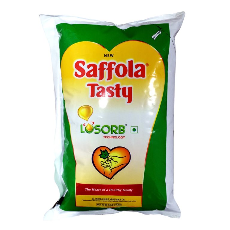 Saffola Tasty Edible oil 1 ltr Pouch
