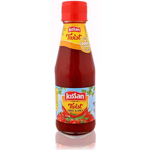Kissan sweet and spicy tomato ketchup 200gms