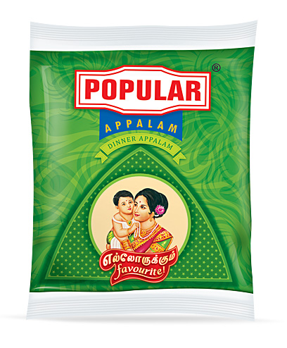 Popular appalam 80gms (big)