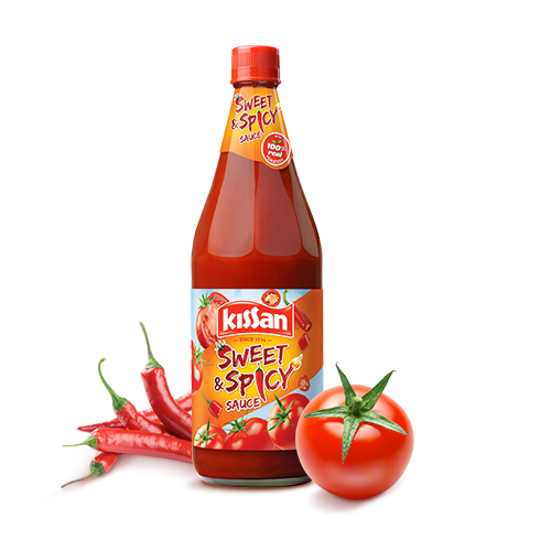 Kissan sweet and spicy tomato ketchup 500gms