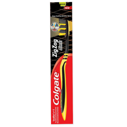 Colgate zig zag black toothbrush (medium)
