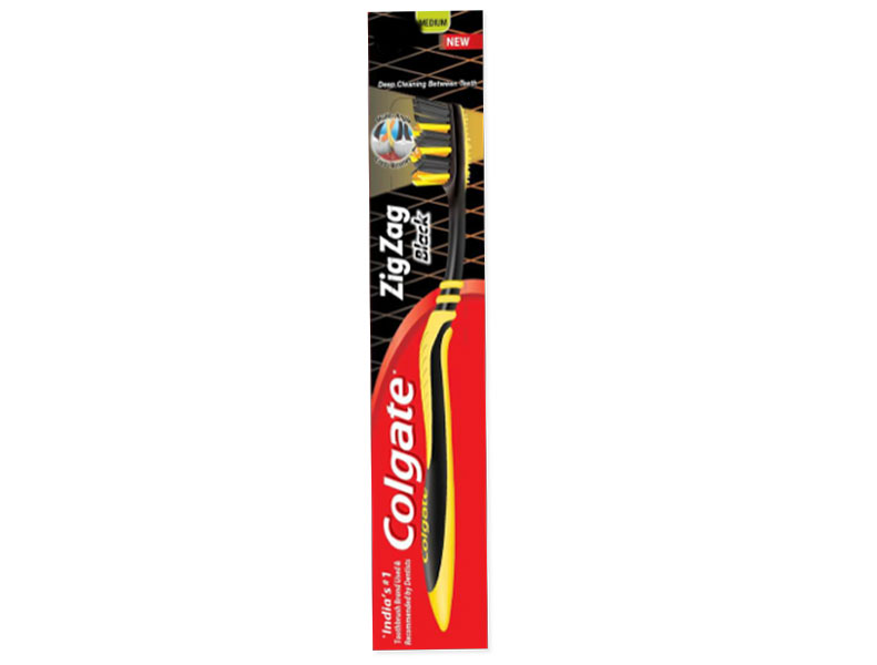 Colgate zig zag black toothbrush (medium)