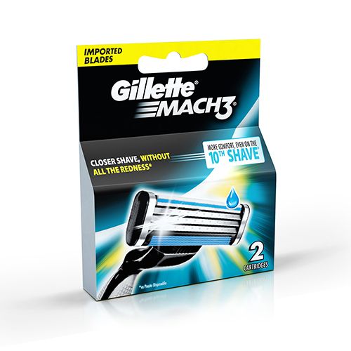 Gillette mach 3 shaving razor's blades 2pcs