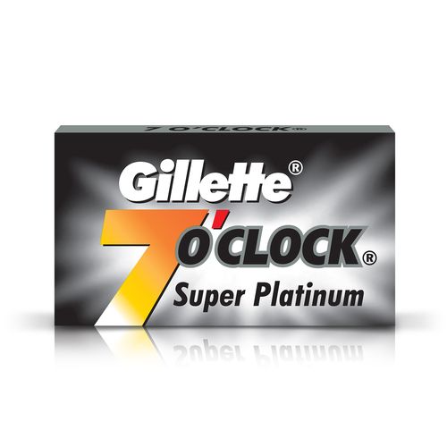Gillette 7 0' clock platinum shaving blade
