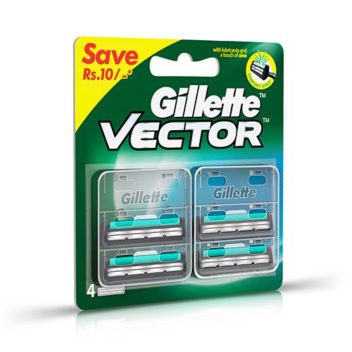 Gillette vector shaving razor's blades 4pcs