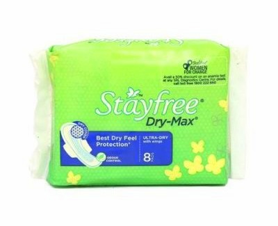 Stayfree ultra dry max sanitary pad 8pcs