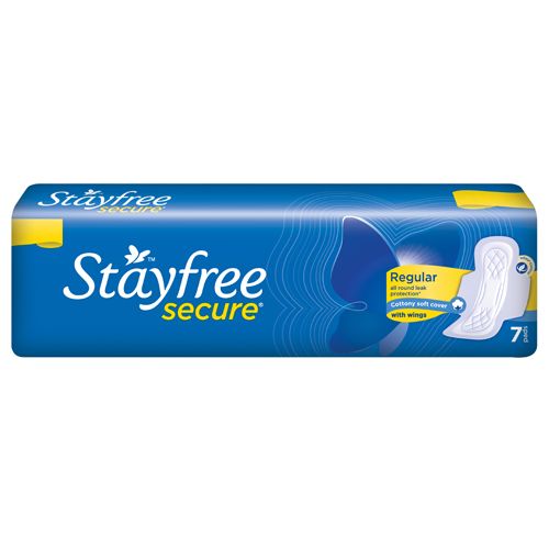 Stayfree secure regular sanitary pad 7pcs