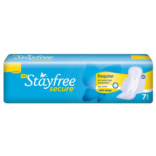 Stayfree secure dry sanitary pad 8pcs