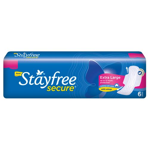 Stayfree secure extra large sanitary pad 8pcs