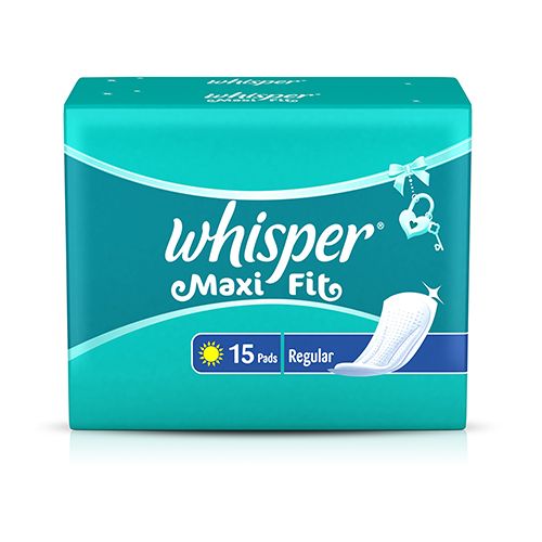 Whisper maxi fit regular sanitary pad 15pcs