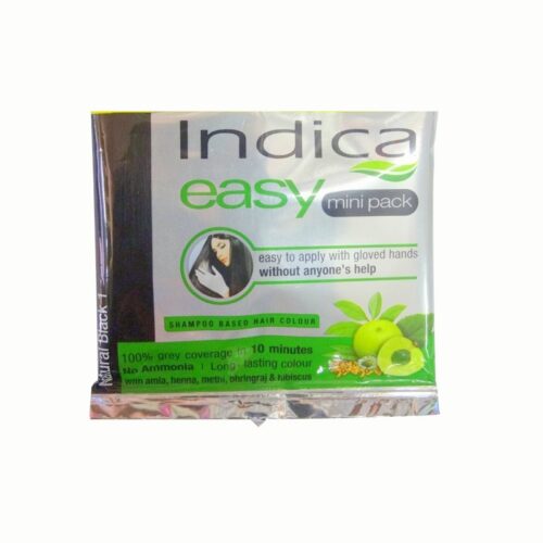 Indica easy color hair dye mini pouch (natural black)