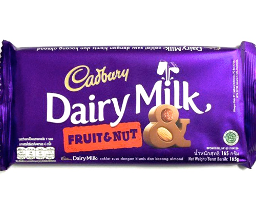 Cadbury Dairy Milk fruit & nut 160g (Imported)