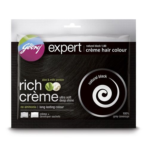 Godrej rich cream natural black hair dye pouch