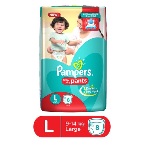 Pampers Dry Pants 8pcs pouch(large)