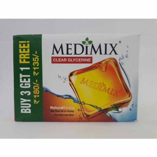 Medimix clear glycerine natural tonning 100g (buy 3 get 1 free)