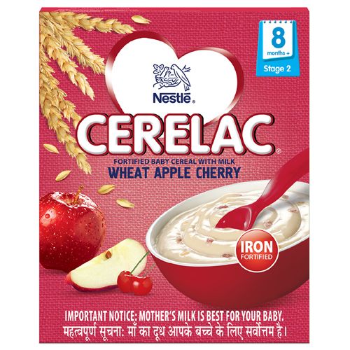 Nestle Cerelac stage 2 wheat apple cherry 300g