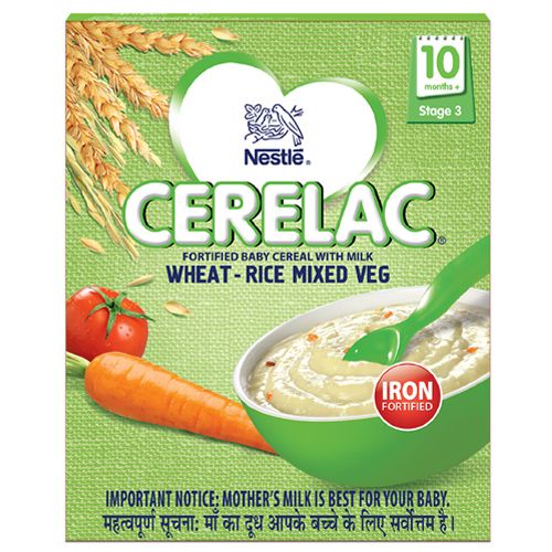 Nestle Cerelac stage 3 wheat rice veg 300g