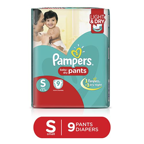 Pampers Dry Pants 9pcs pouch(small)