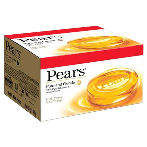 Pears pure and gentle soap (125gx3)