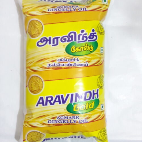 Aravindh pure gingelly oil 1 lit pouch