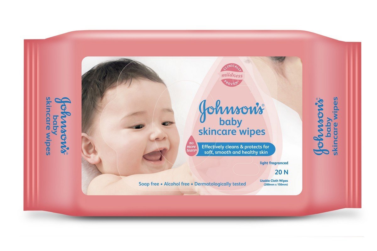 Johnsons baby wipes 20pcs