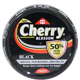 Cherry wax shoe polish black 40g