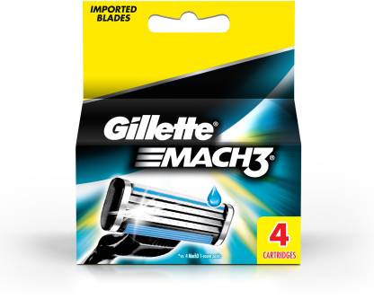 Gillette mach 3 shaving razor's blades 4pcs