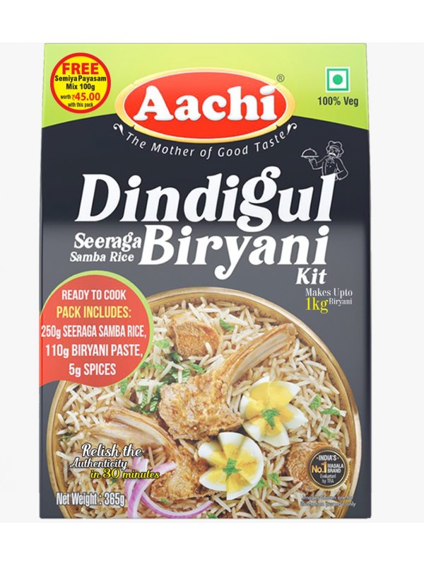 Aachi Dindigul Seeraga Samba Biryani Kit(Free 45rs payasam Mix)