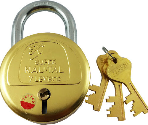 Koyo Pure Brass 7 Lever Padlock 3key