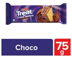 Britannia Treat Creme Wafers Chocolate 75 gm Pouch