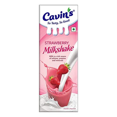 Cavins strawberry milkshake 200ml