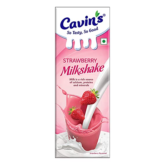 Cavins strawberry milkshake 200ml