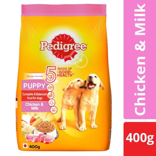 Pedigree Dry Dog Food - Chicken & Milk, For Puppy, 400 g