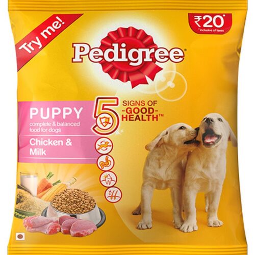 Pedigree Dry Dog Food - Chicken & Milk, For Puppy, 100 g