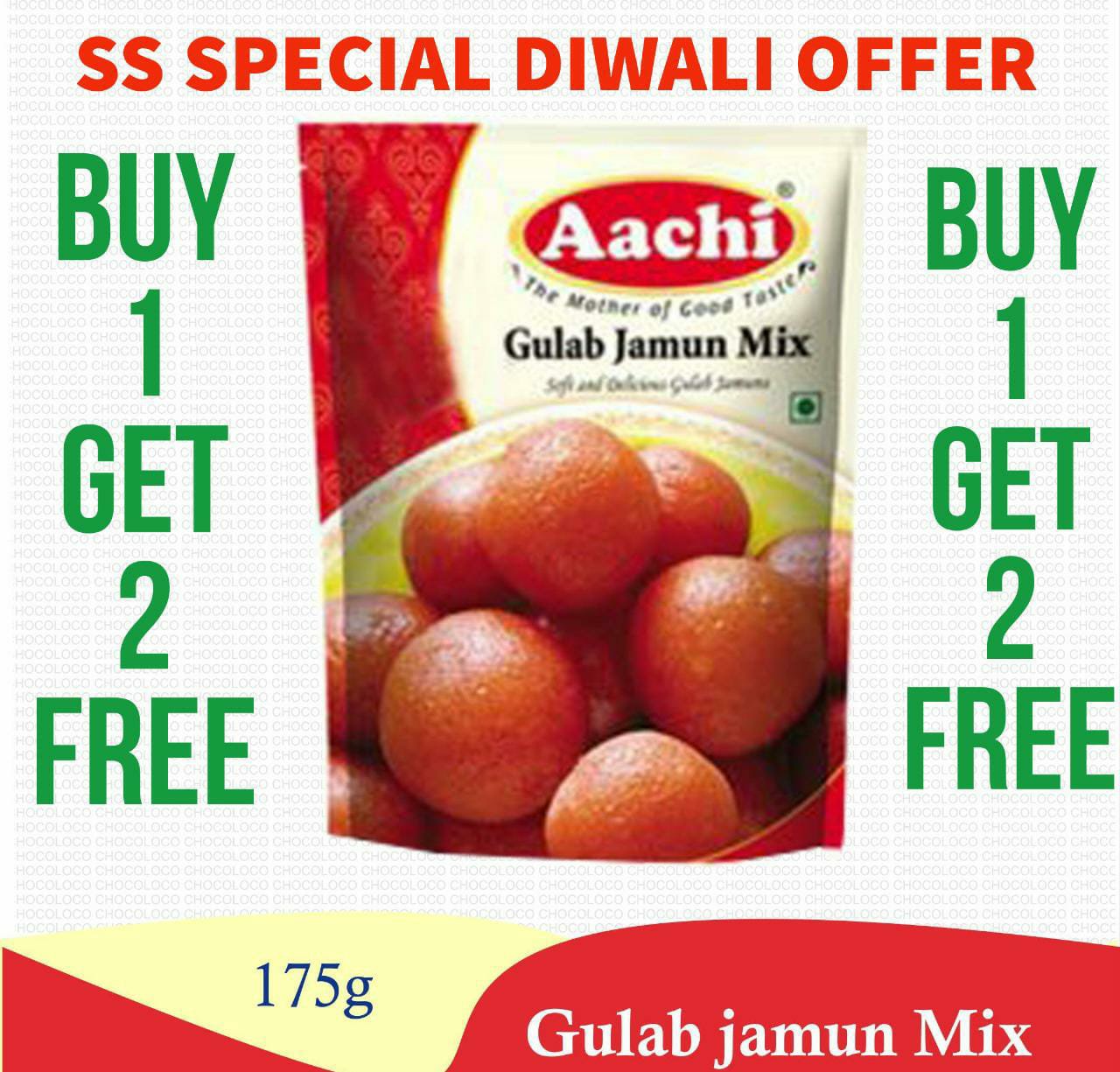 Aachi gulab jamun mix 200g (SS SpecialOffer 1+ 2Free)Diwali Special