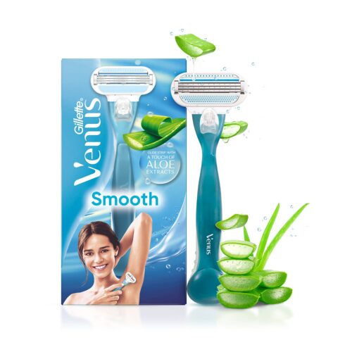 Gillette Venus Smooth 1 Pcs Razor With Aloe Extracts