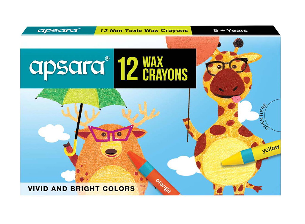 Apsara 12 Wax Crayons