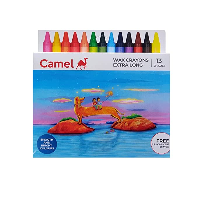 Camel Wax Crayons 13 Shades