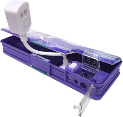 Magnetic Pencil Box With Led Light(Random Designs)