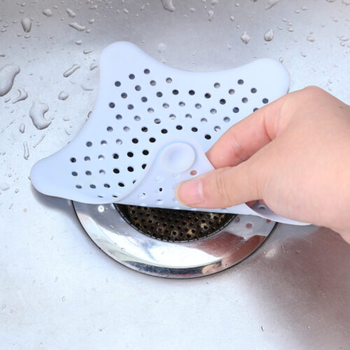 Kitchen & Bathroom star shaped Silicone Strainer