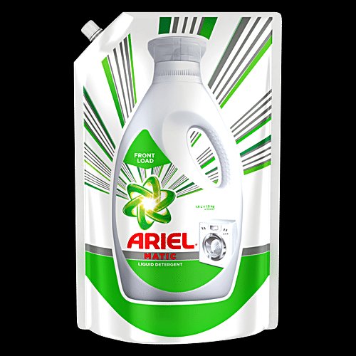 Ariel matic liquid 1lit Front Liquid pouch