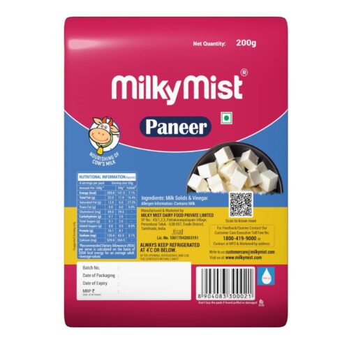 Milky Mist Paneer Bar 200g